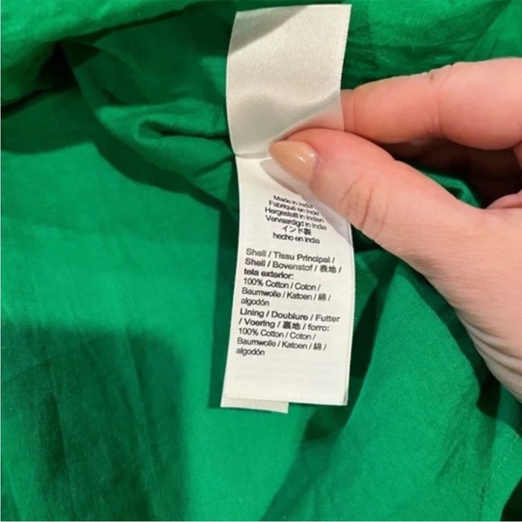 J Crew V-neck Poplin Dress - NWT - Picture 4 of 9